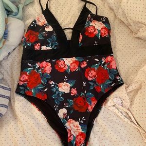 NEW Floral SHEIN One Piece 2X